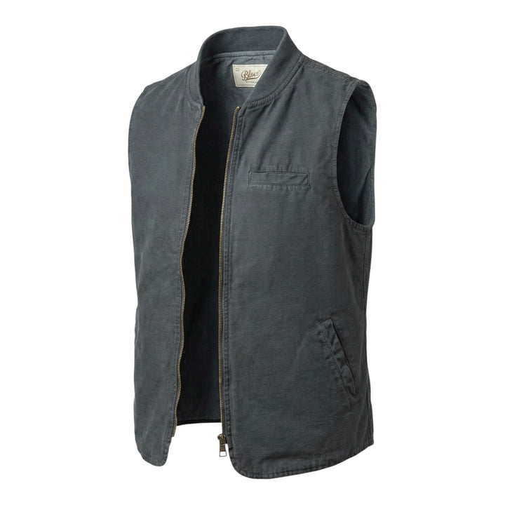 Navy Linen Blend Bear Sleeveless