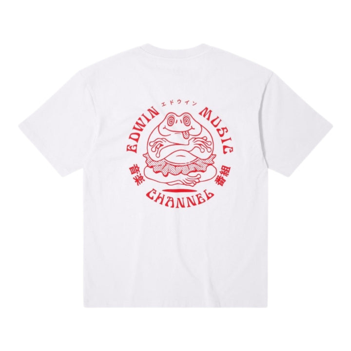 T-Shirt Edwin Music Channel Ts White-Red
