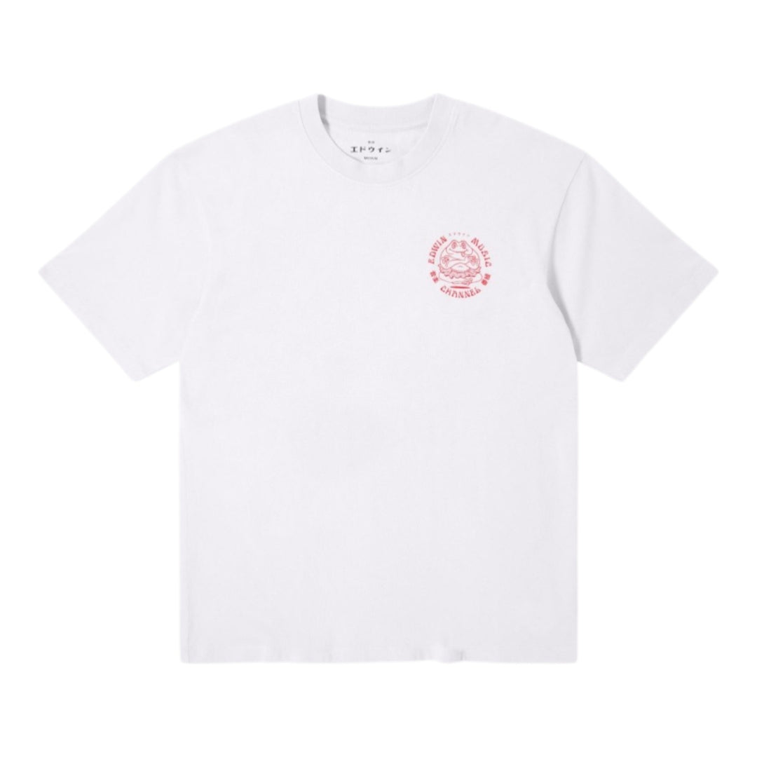 T-Shirt Edwin Music Channel Ts White-Red