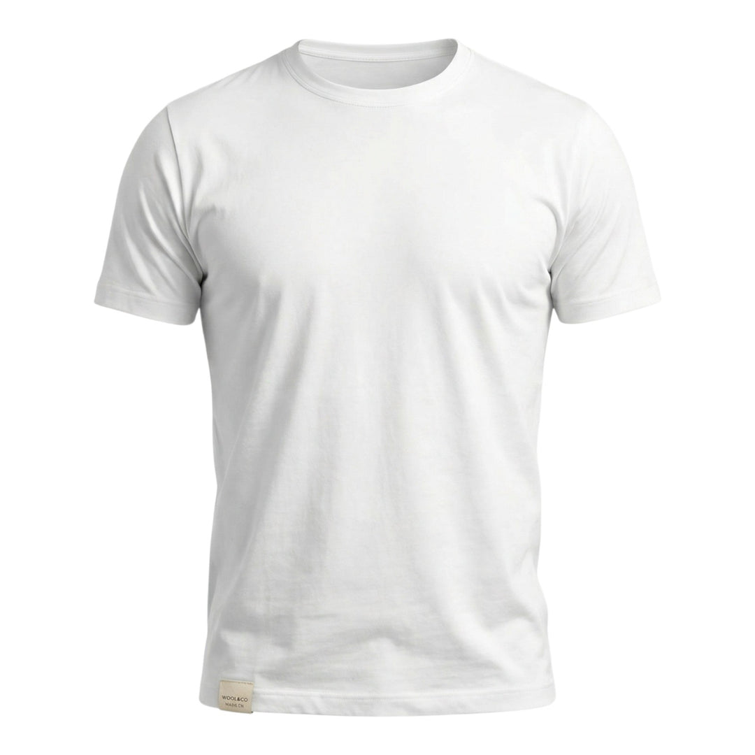Crew Neck Jersey Comfort T-Shirt in Optical White