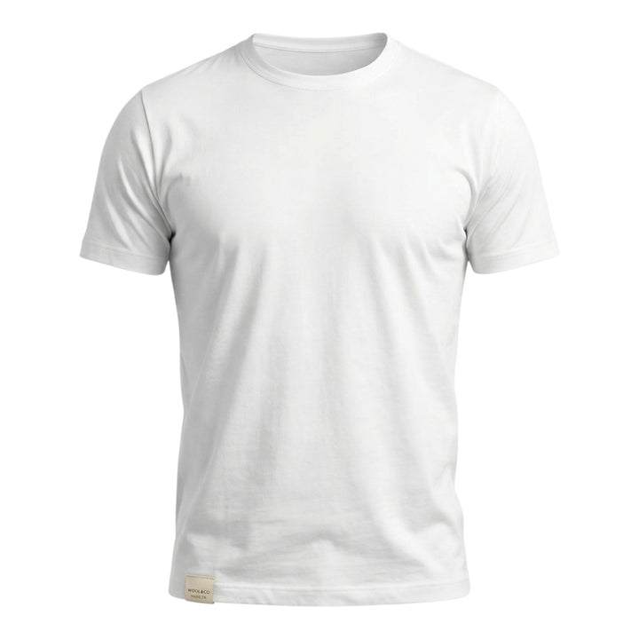 Crew Neck Jersey Comfort T-Shirt in Optical White
