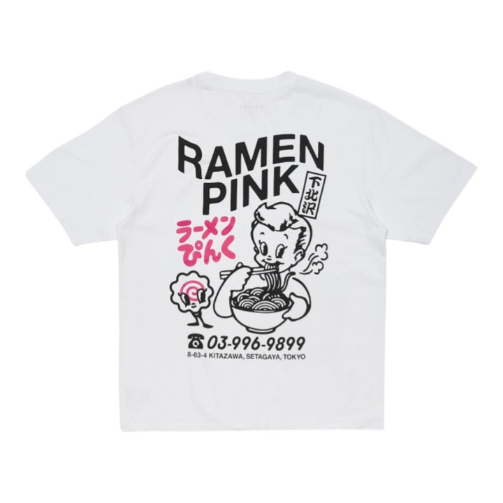 T-Shirt Ramen Pink Ts White