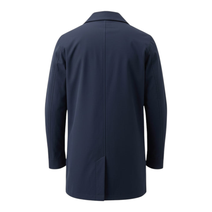 Blue Cotton Trench Coat