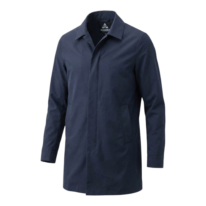 Blue Cotton Trench Coat