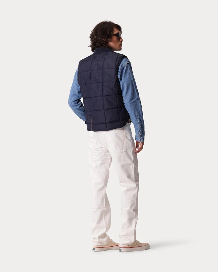 VEST1 SLEEVELESS NYLON GILET BLUE