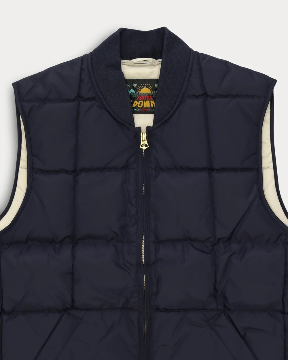 VEST1 SLEEVELESS NYLON GILET BLUE