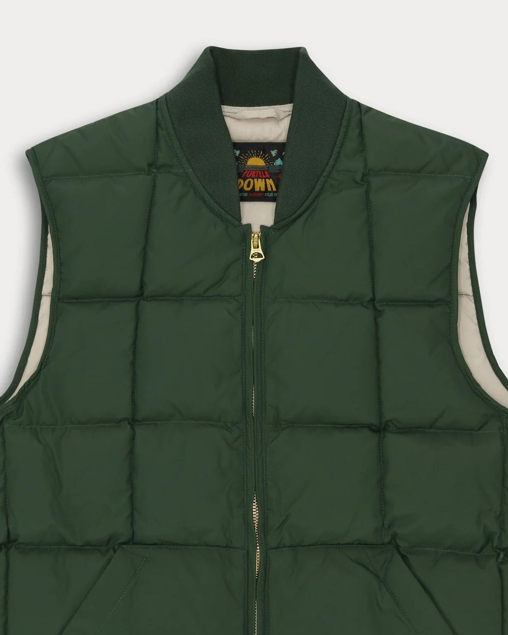 VEST1 NYLON GREEN SLEEVELESS GILET