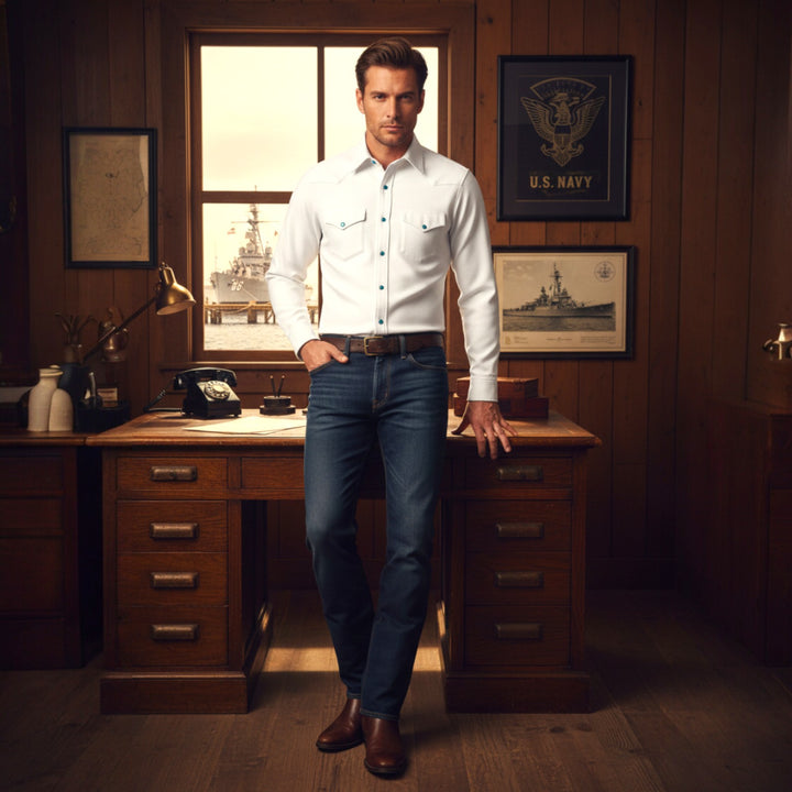 WESTERN OXFORD SHIRT WHITE