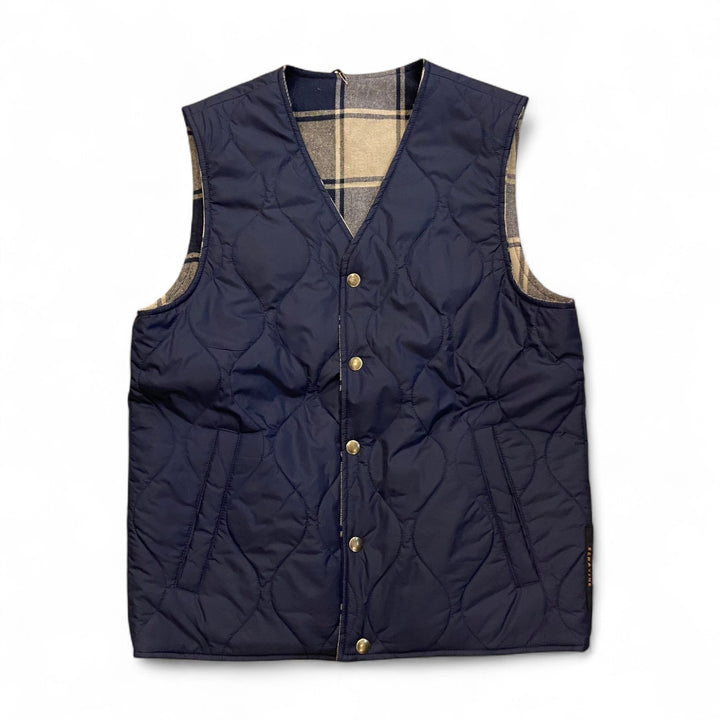 BLUE QUILTED VEST