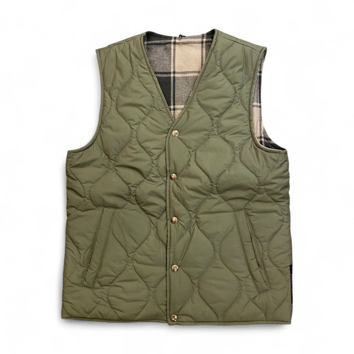 GREEN QUILTED VEST