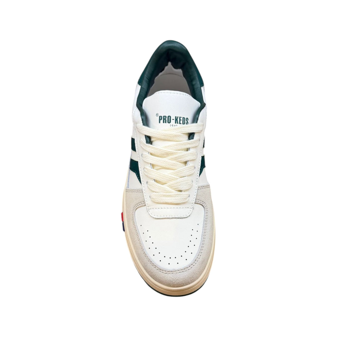 Field King in White and Green Leather