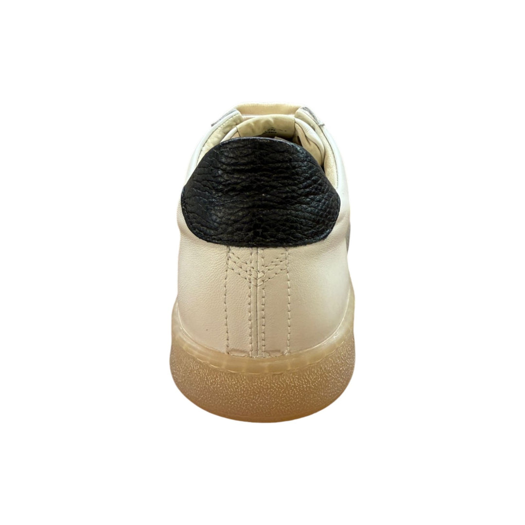 Sneakers in Vera Pelle Bianco-Nero