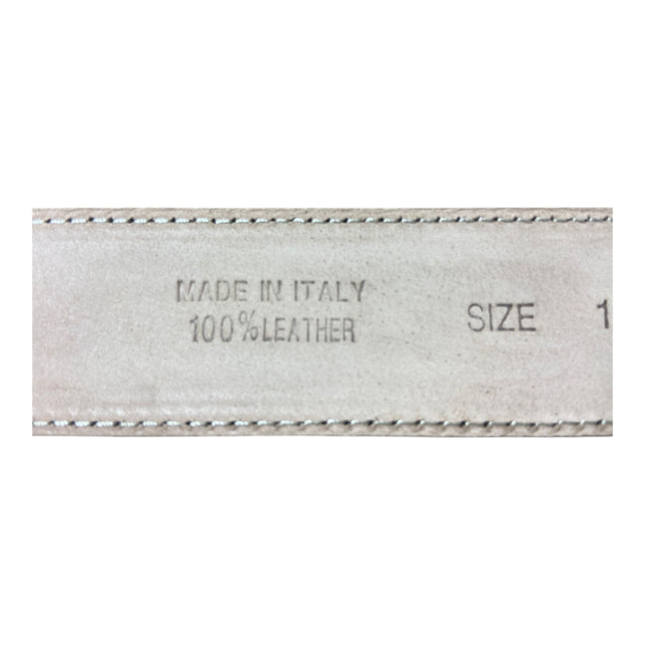 DARK BROWN LASER GENUINE LEATHER BELT