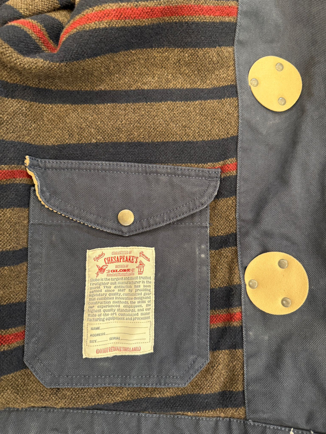 FIREMAN "LIMITED EDITION" CANVAS WOOL LINED BLUE