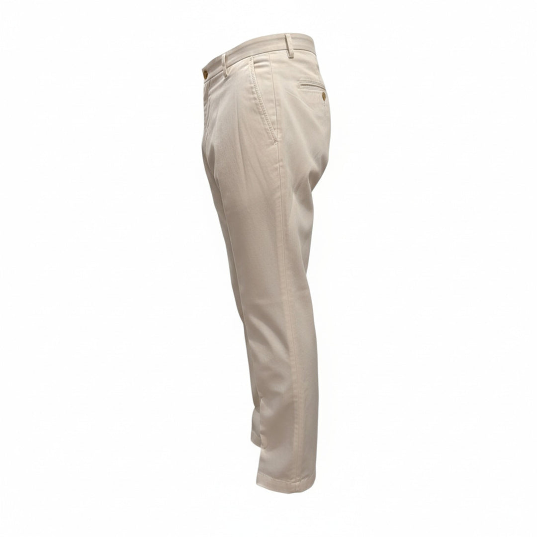 PORTOBELLO TROUSERS in MILK COTTON