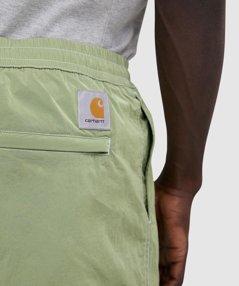 Carhartt Wip Canby Swim Trunks Gentle Green / White Verde - foto 4