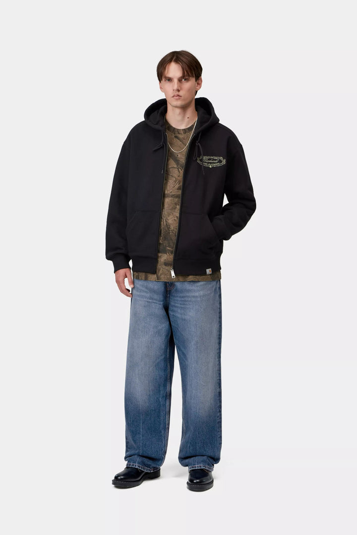 Carhartt Wip PAYSON PANT 15.75 OZ BLUE MARBLE USED WASH Blu - foto 6
