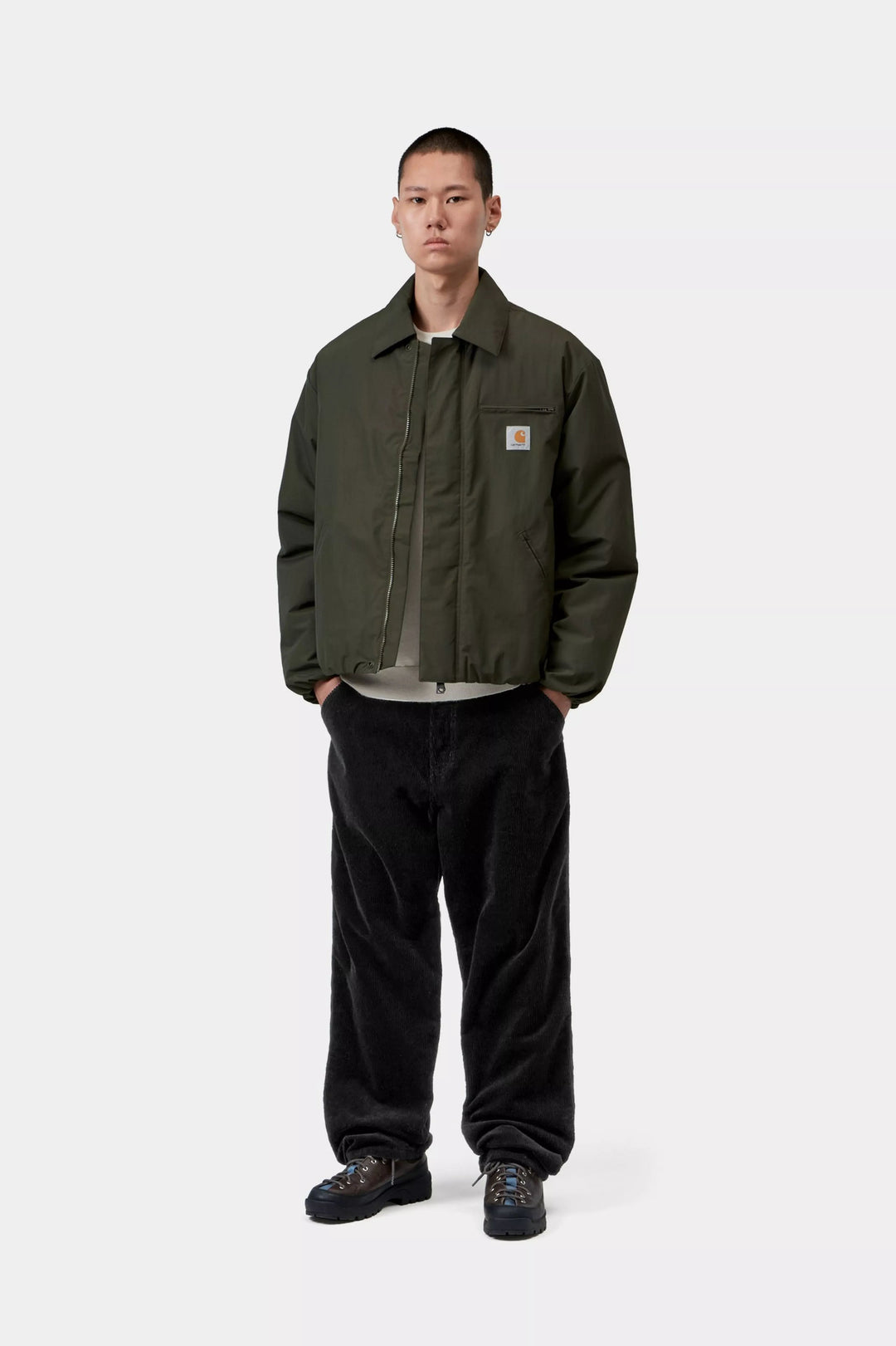 Carhartt Wip SIMPLE PANT CORDUROY 9.7 OZ BLACK RINSED Nero - foto 5
