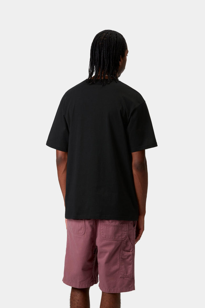 Carhartt Wip S/S Madison T-Shirt Black / White Nero - foto 5