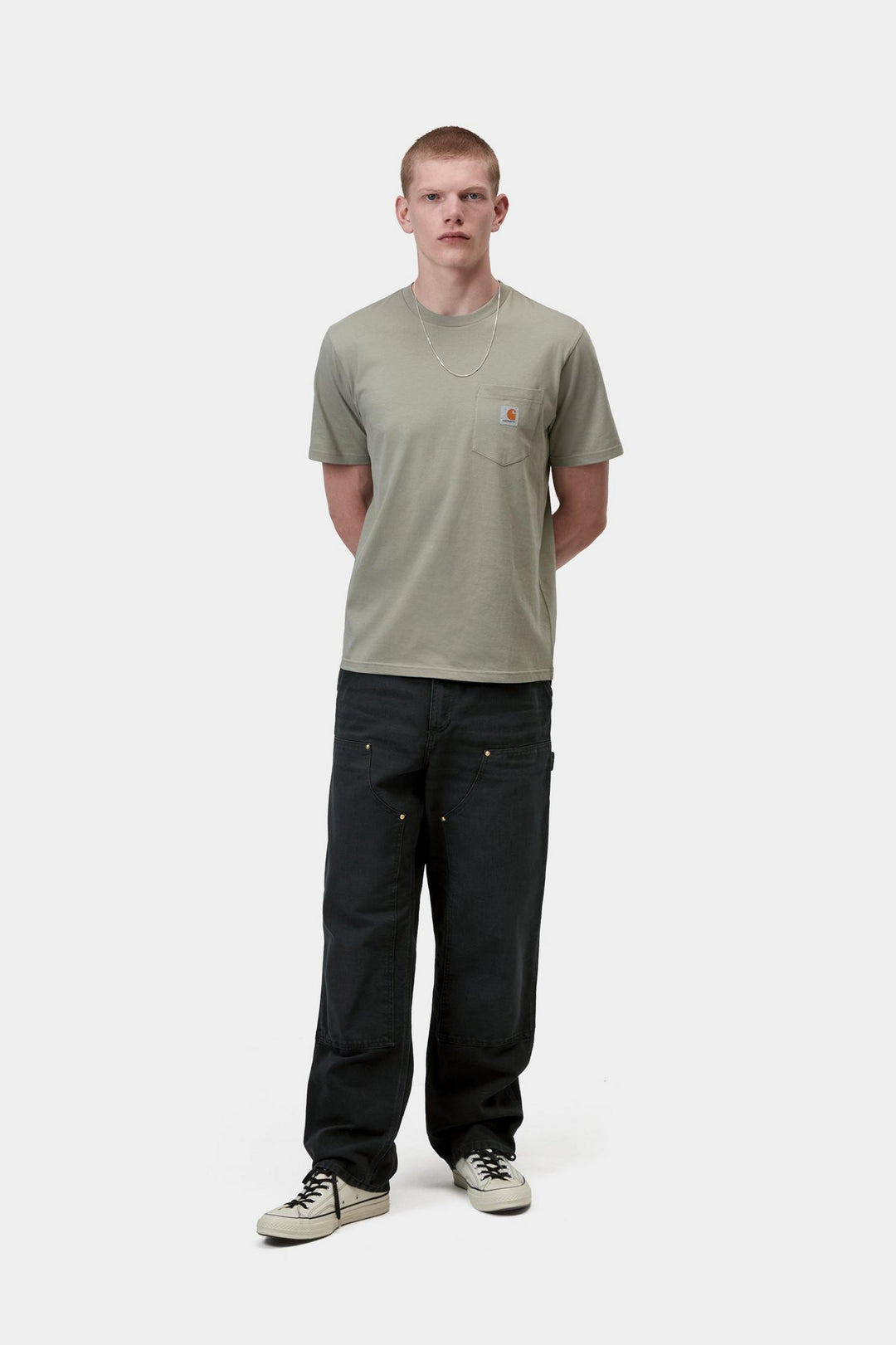 Carhartt Wip S/S POCKET T-SHIRT SHADY GREEN Verde - foto 2