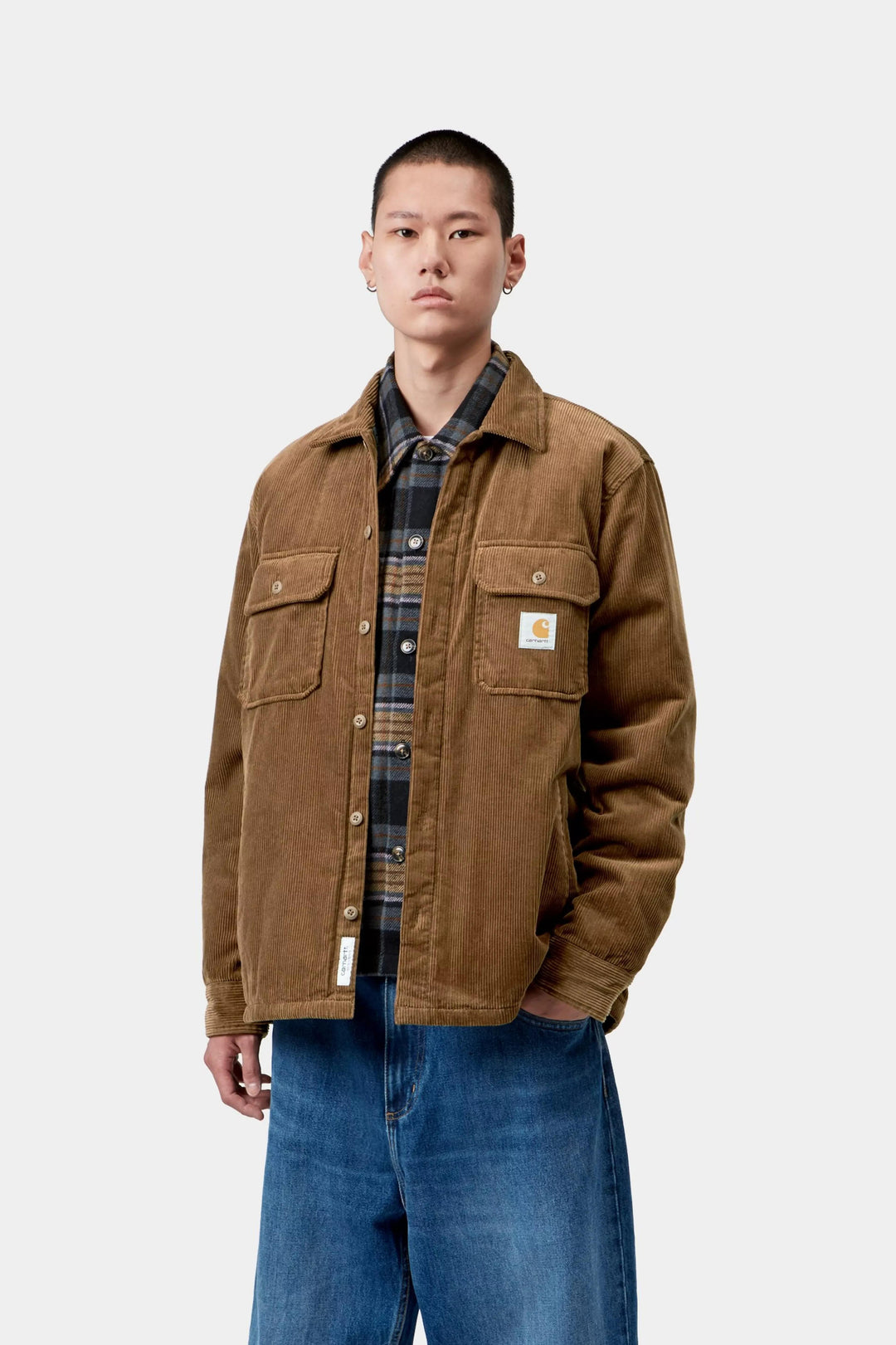 Carhartt Wip WHITSOME SHIRT JAC WIP H BROWN Marrone - foto 4