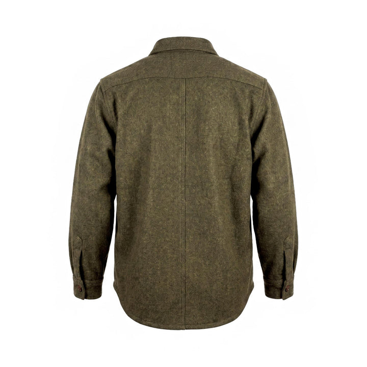 Chesapeake's OUTDOOR WOOL SHIRT 4 POCKET JACKSON HOLE MILITARY GREEN Verde - foto 2