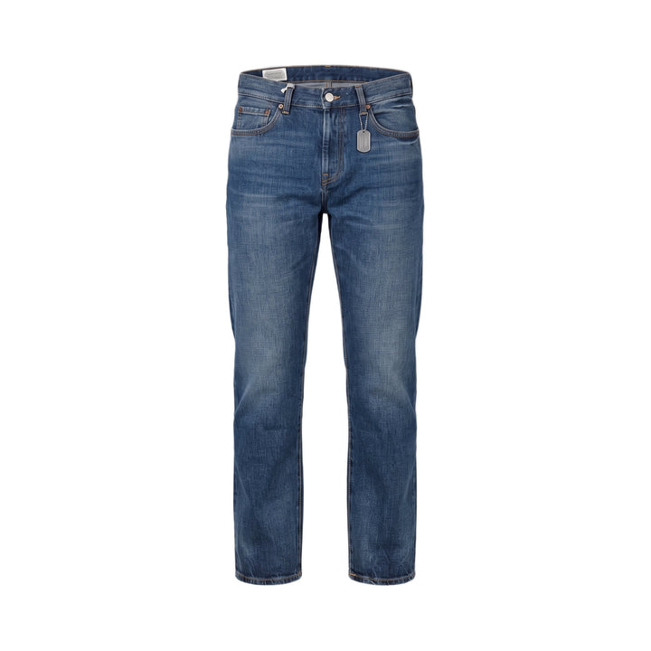 Ridgway pantaloni cinque tasche in denim selvedge stone wash Chesapeake's, vista frontale