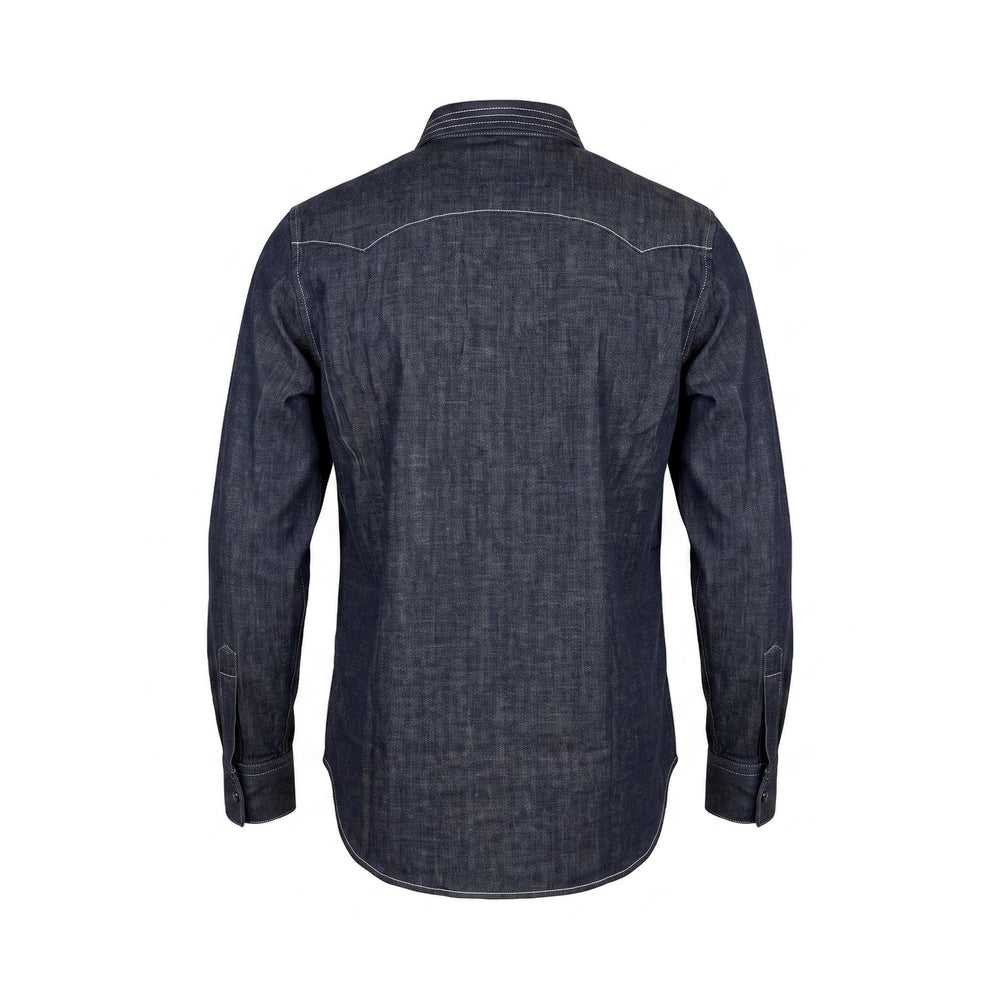 Chesapeake's WESTERN DENIM SHIRT FLAGSTAFF RINSED Blu - foto 2