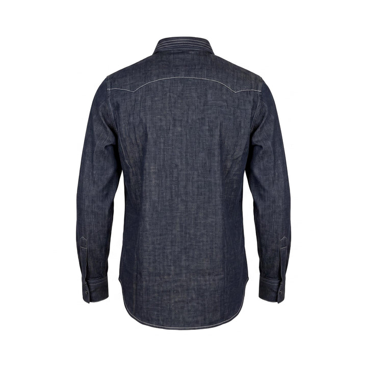 Chesapeake's WESTERN DENIM SHIRT FLAGSTAFF RINSED Blu - foto 2