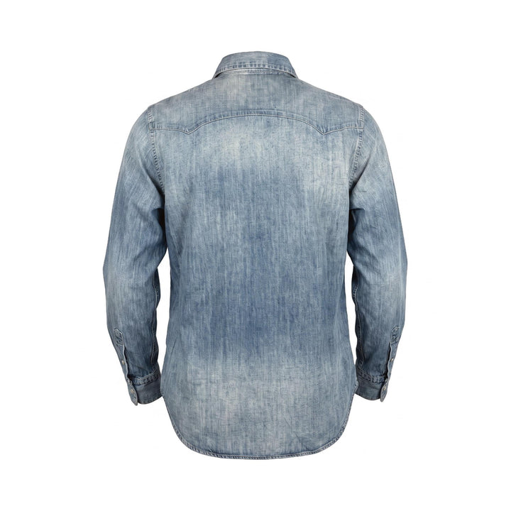 Chesapeake's WESTERN DENIM SHIRT FLAGSTAFF STONE BLEACH Blu - foto 2