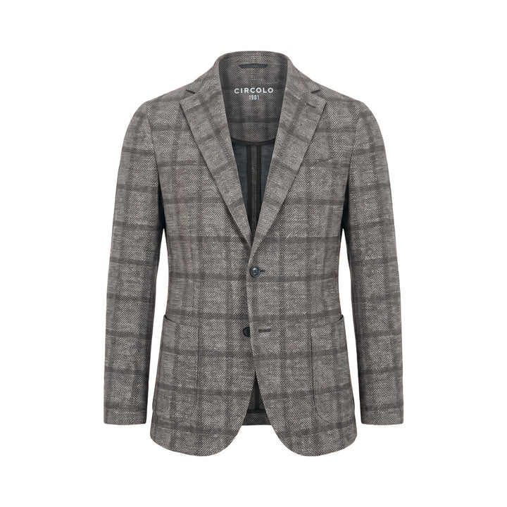 Circolo 1901 BLAZER SPECIAL PRINT TARTAN CORTECCIA Marrone - foto 1