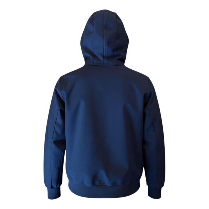 BOMBER TECNICO FELPATO CAPPUCCIO BLU