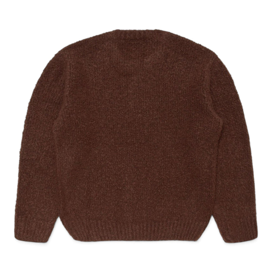 Edwin DUN TEXTURED SWEATER RUM RAISIN Marrone - foto 7