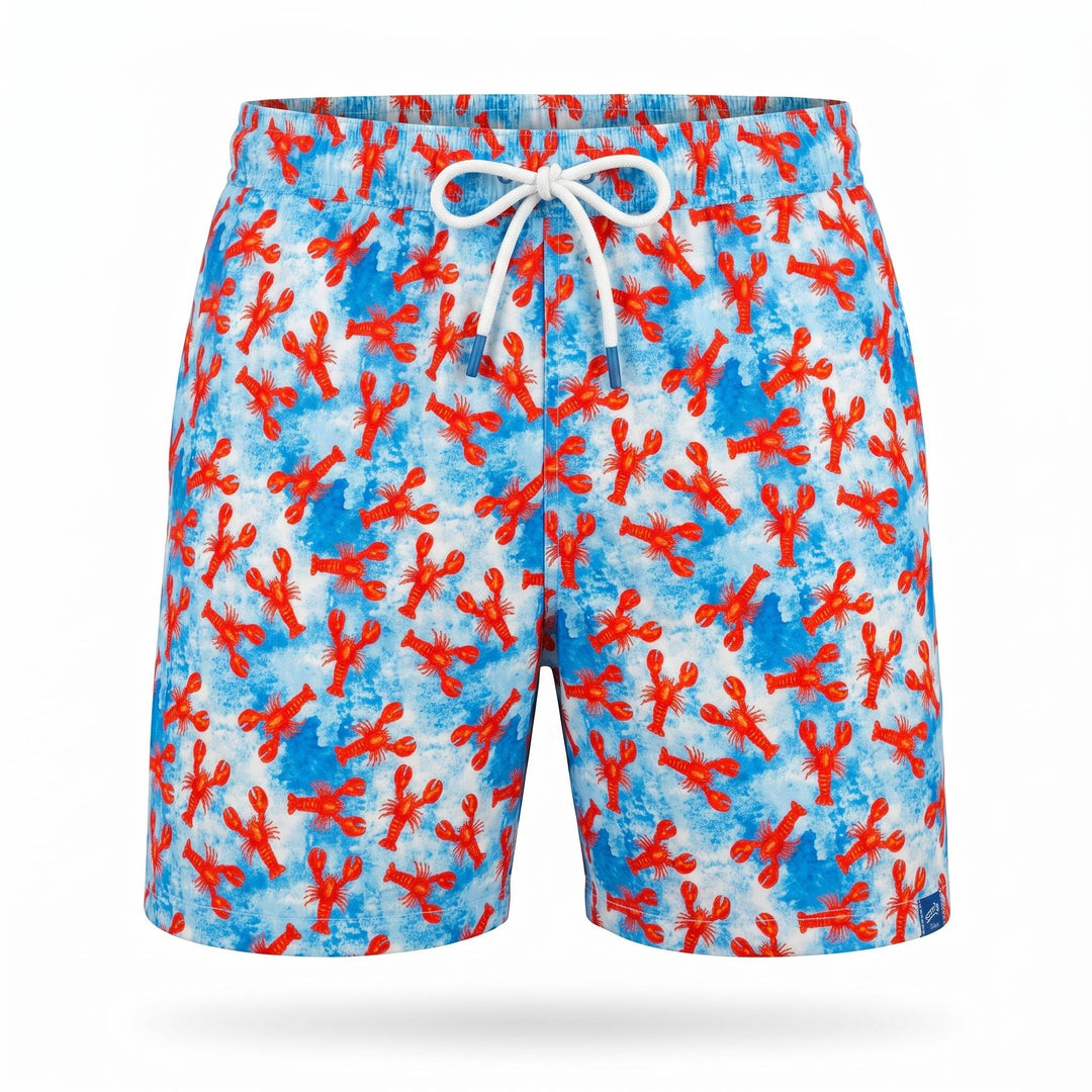Ferana COSTUME ULTRALIGHT STAMPA ARAGOSTE TURCHESE-ROSSO Blu - foto 1
