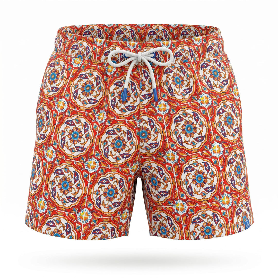 Ferana COSTUME ULTRALIGHT STAMPA MAIOLICHE ROSSO Rosso - foto 1