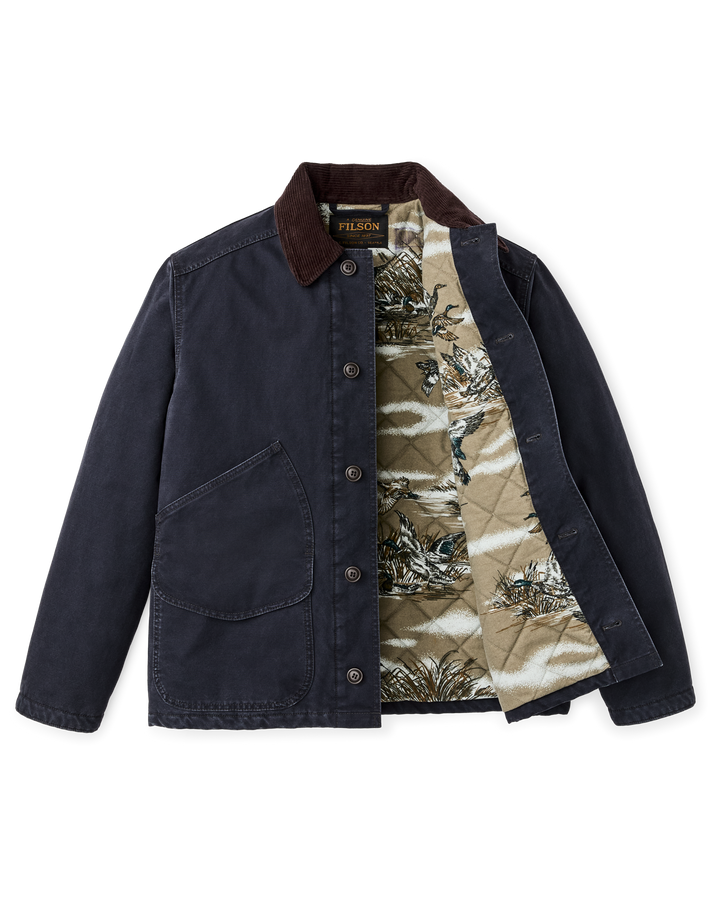 Filson Insulated Canvas Outfitter Jacket Dark Navy Blu - foto 2