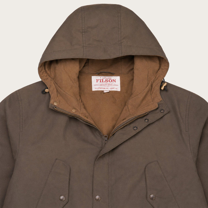 Filson Waxed Mountain Parka Otter Green Verde - foto 3