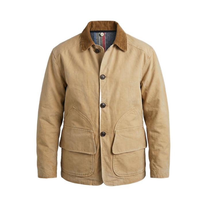 Fortela BLANCKETT GIACCA IN COTONE SOLARIZZATO CON GILET INTERNO BEIGE Beige - foto 1