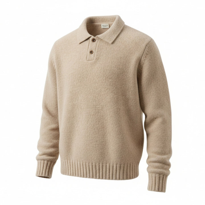 MERINO WOOL POLO SHIRT IN ROPE