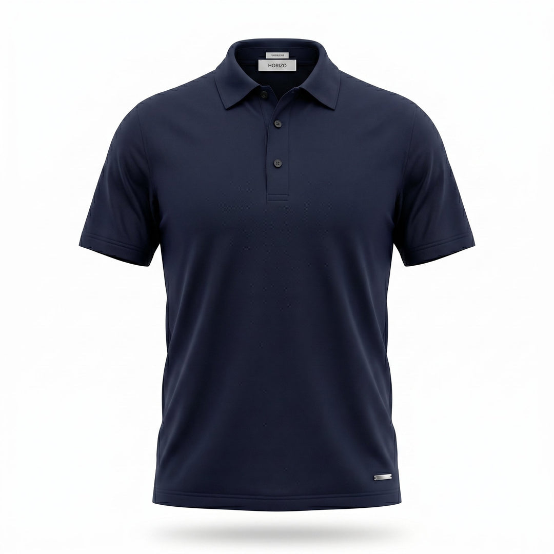 Heskimo Polo  Manica Corta Supima Cotton Gassed Merc Blue Blu - foto 1