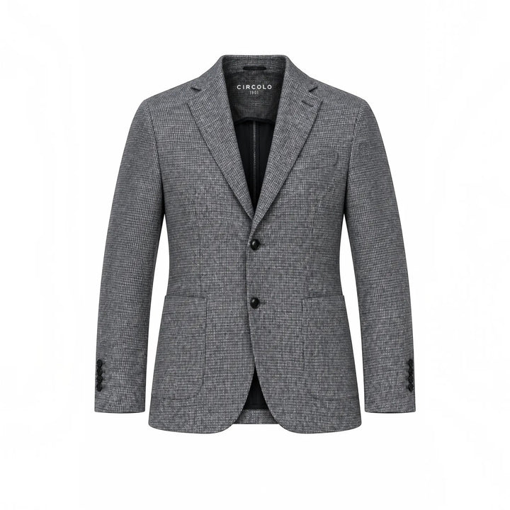 BLAZER SPECIAL PRINT PIED DE POULE BLU