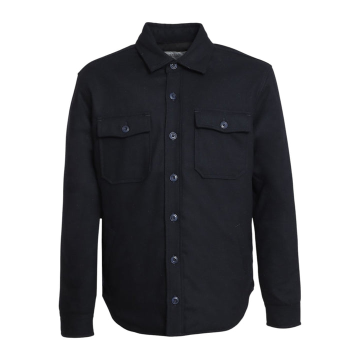 WOOL SHIRT TRAPUNTA HUNTER BLU