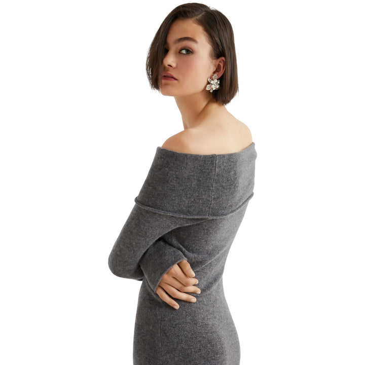 ARGO knit dress in MELANGE GREY