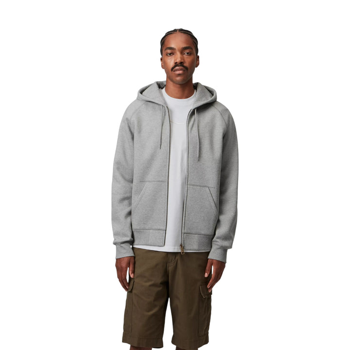 Hooded Chase Jacket Gray Heather / Gold