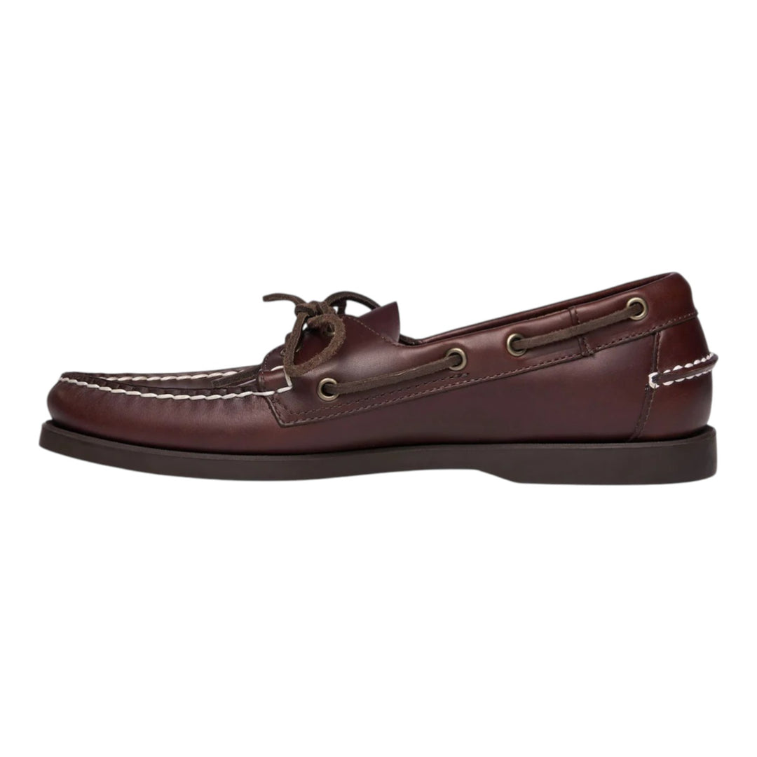DOCKSIDES PORTLAND WAXED DK BROWN-GUM