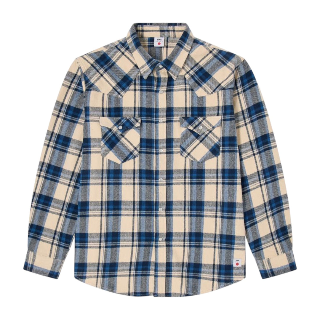 WESTERN SHIRT LS JAPAN NAVY / BLUE