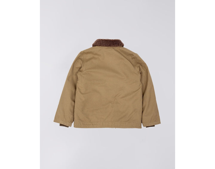 DECK JACKET KHAKI STONE WASHED