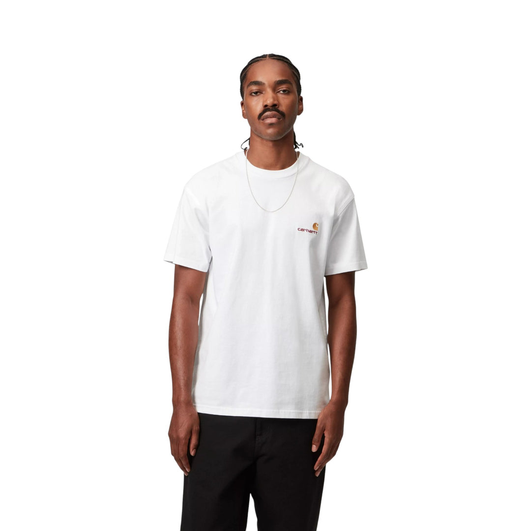 S/S American Script T-Shirt White