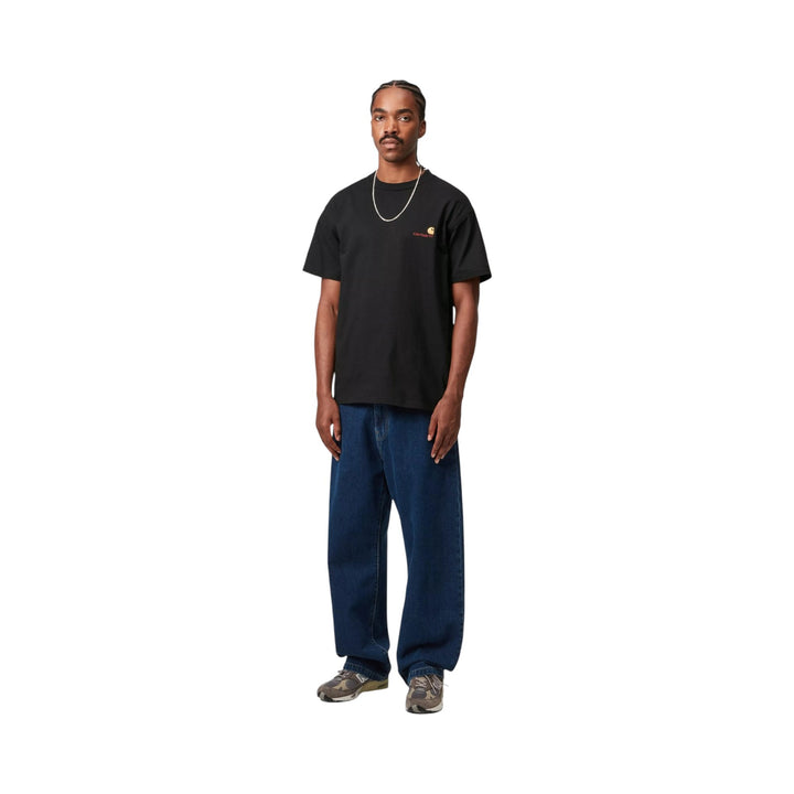 S/S American Script T-Shirt Black