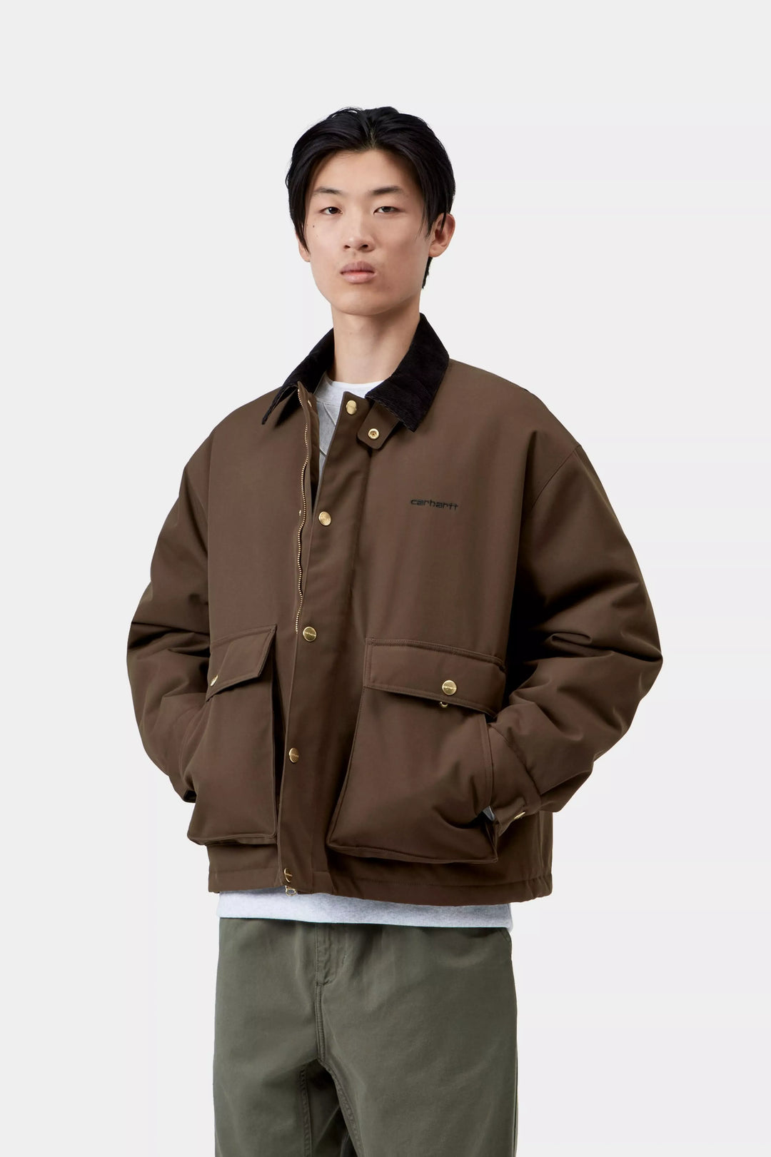 QUENTIN JACKET TOBACCO/BLACK
